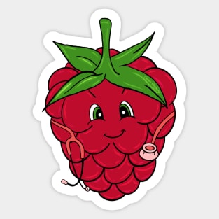 Doctor Raspberry Sticker